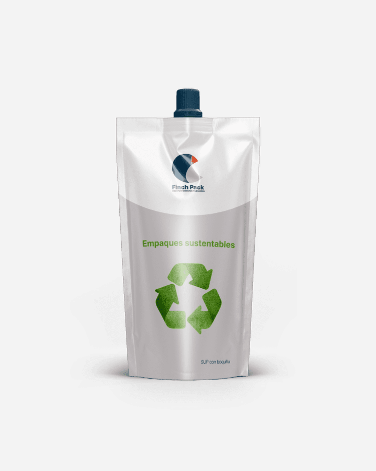 Imagen de producto relacionado: Stand Up Pouch con Boquilla Centrada Reciclable